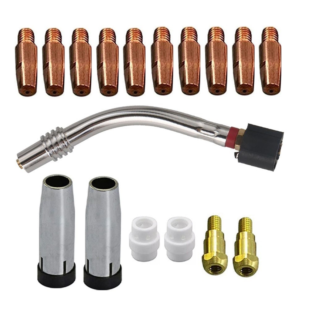 24KD Welding Kit 17 Pieces Set Brass Gas Diffuser DIY Welding Projects