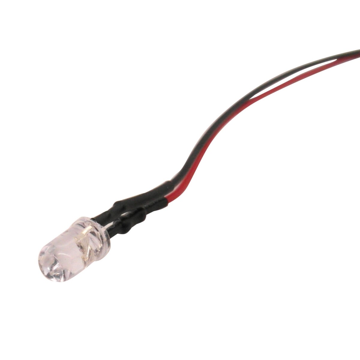 10x White LED Light Single Bulb Pre-Wired Light Emitting Diode 12V DC 5mm Bright