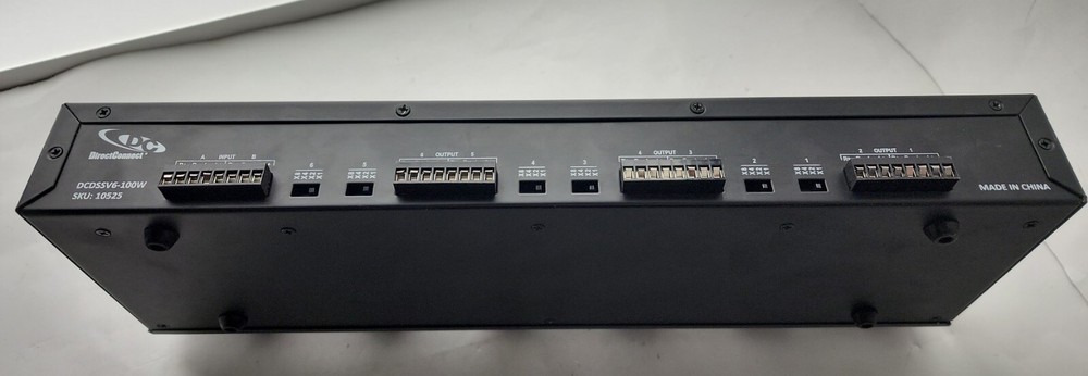 DIRECTCONNECT Dual Source 6 Pair Speaker Selector High Power Volume Controls