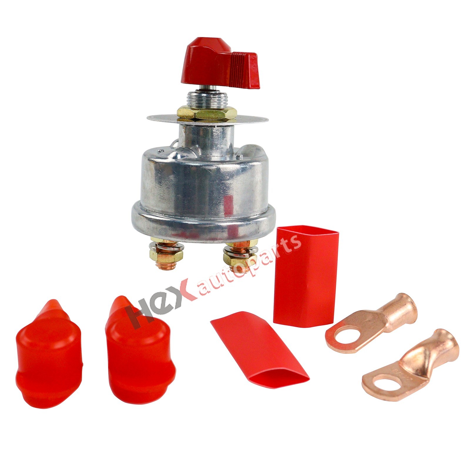 High Current Master Battery Disconnect Switch Heavy Duty Power Cut Off 300A 12V