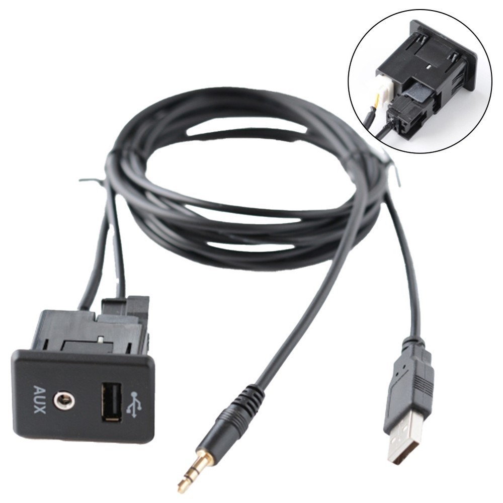 For Nissan 2013 2019 AUX Interface with USB Cable for Audio Connection