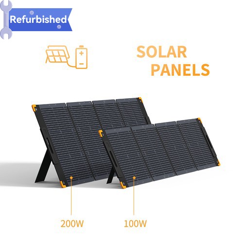 Used-pecron 100W 200W Foldable Portable Solar Panel for Power Station Solar