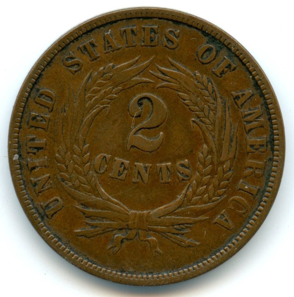 1868 U.S. Two Cent Piece - Extremely Nice Details, Must See