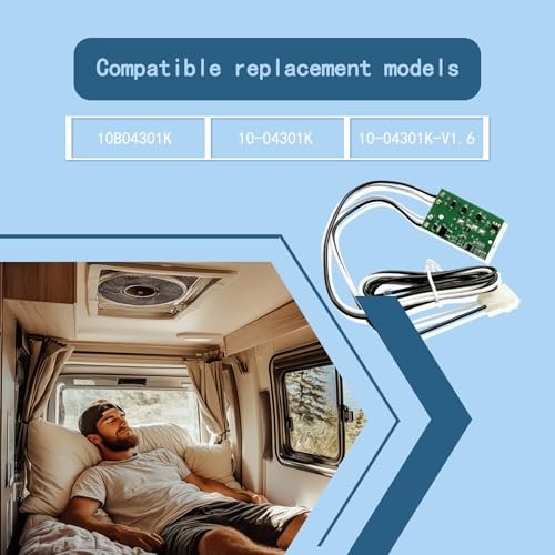 Replacement PCB & Switch Assembly Compatible with MaxxAir MaxxFan Deluxe RV