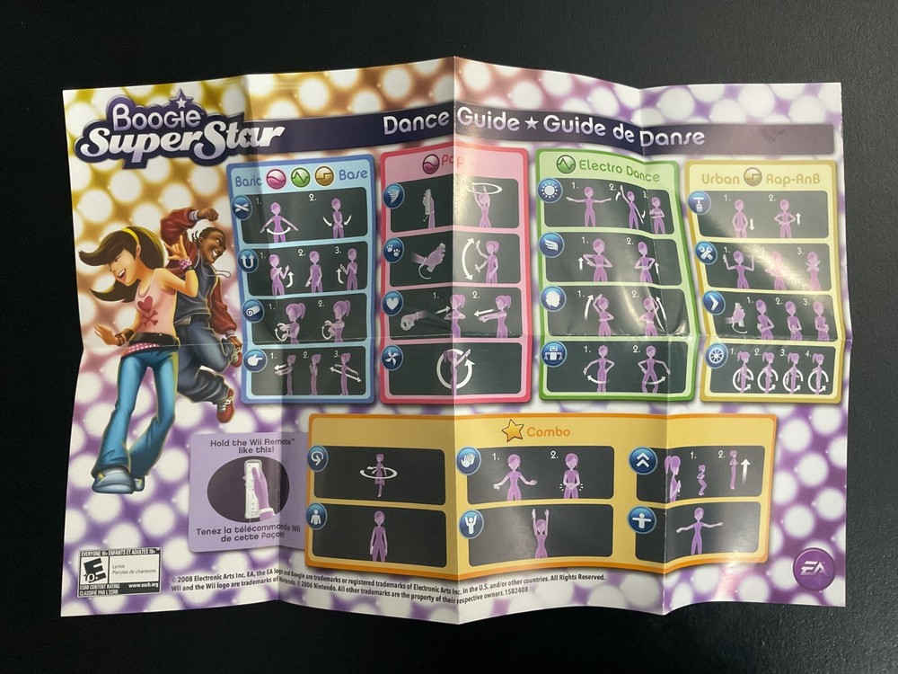 Boogie SuperStar Nintendo Wii Insert Poster Only