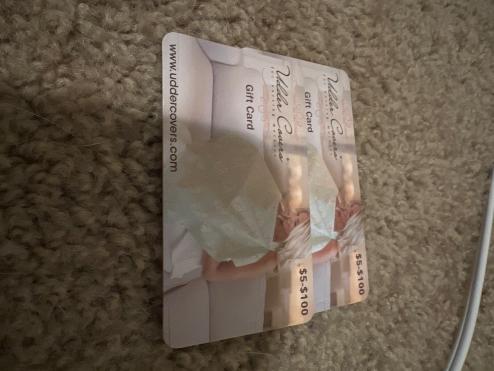 udder covers gift card