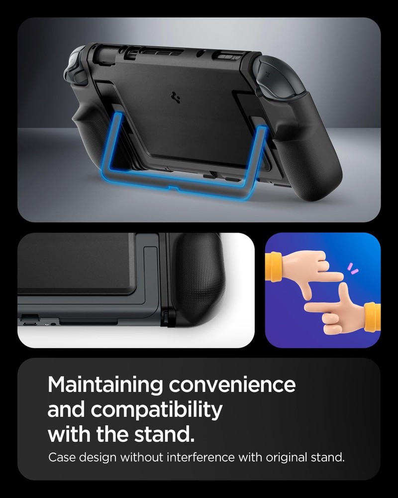 Spigen for Nintendo Switch 2 Case, Dual Grip Designed for Switch 2 2025 Docka...