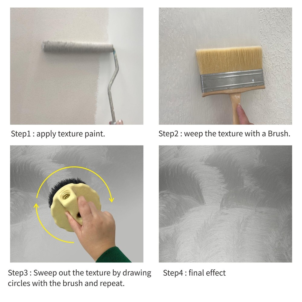 Stippling Texture Brush Ceilings Brush for Creating Drywall Patterns(WT446C)