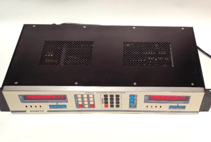 WORKING Evertz 4000 Professional VITC/LTC Timecode Generator / Reader Rack Unit