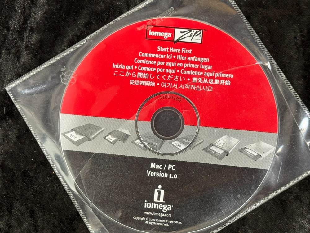 iomega Zip Mac/PC Version 1.0 CD Media