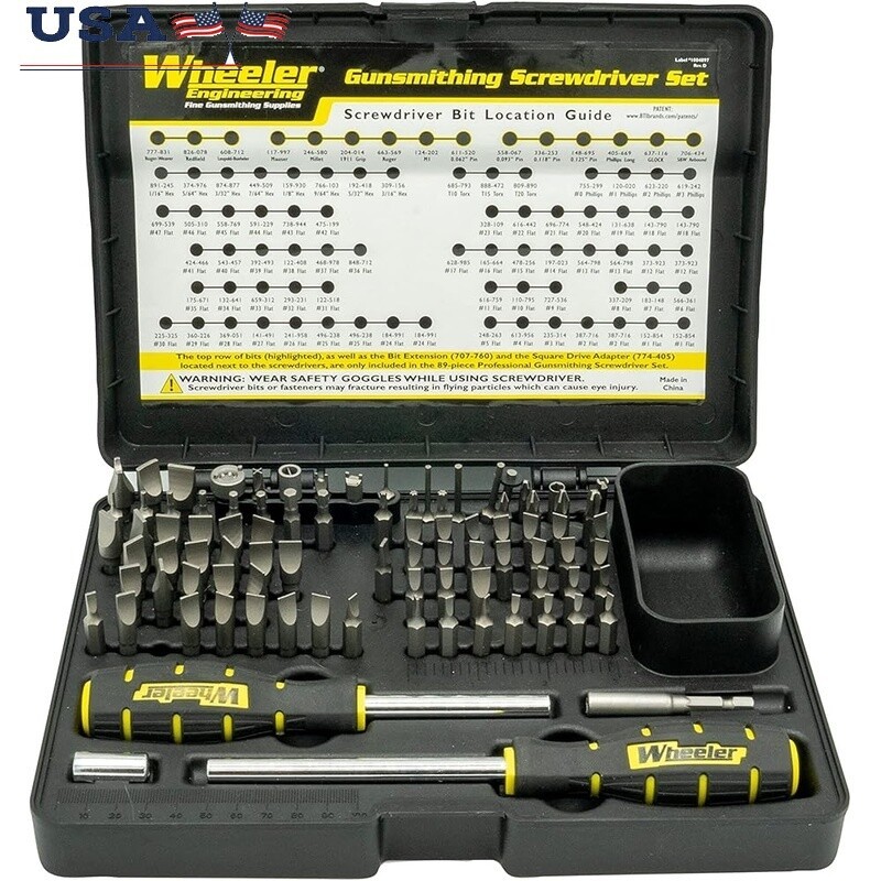 89 Piece Gunsmithing Screwdriver Set Durable Storage Case Tool Kit Maintenance
