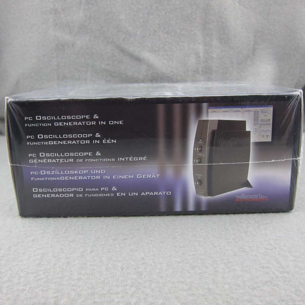 New Velleman PCSGU250 USB-Based PC Oscilloscope & Function Generator Sealed Note