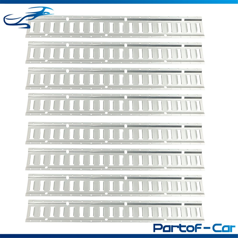 Silver 24 Pack 36" E Track Rail Sections With Hardware Fit For Trucks Garages