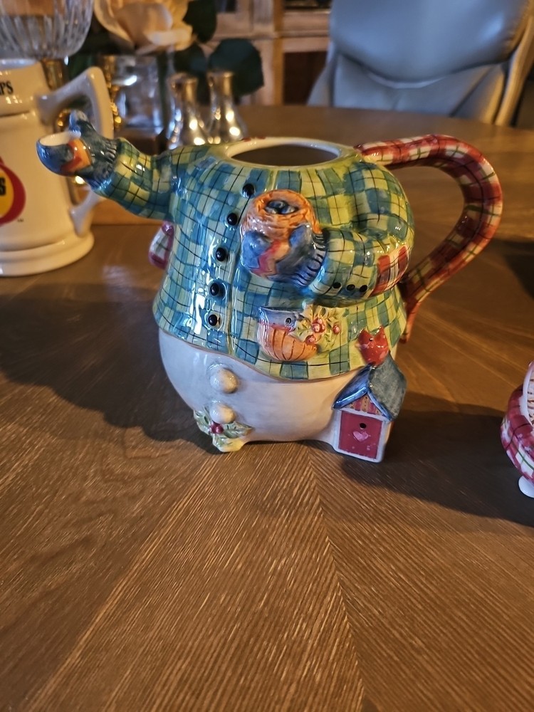 Snowman Man Teapot