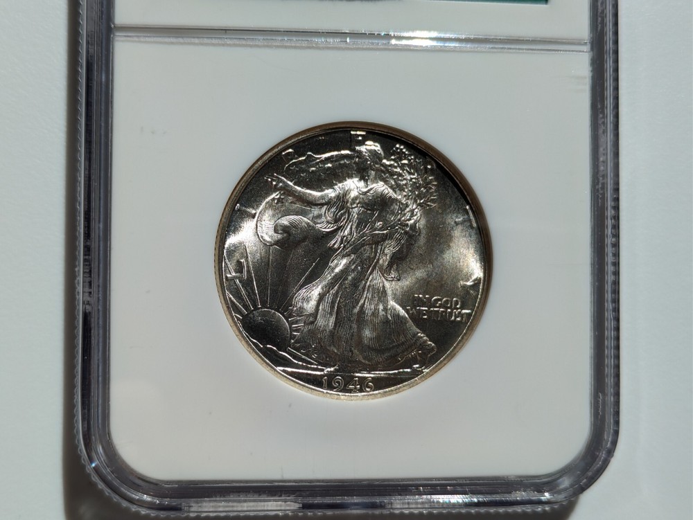 1946-D Walking Liberty Half Dollar NGC MS-65 Nevada Silver Collection