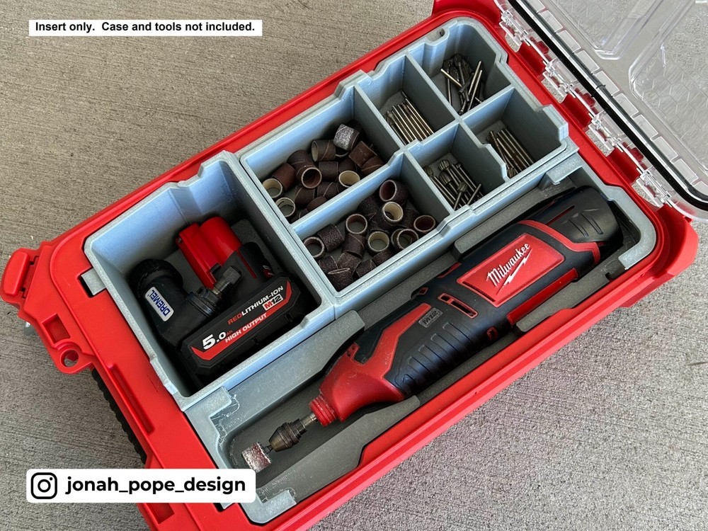 Milwaukee Packout Insert for M12 Rotary Dremel Tool (Insert Only)