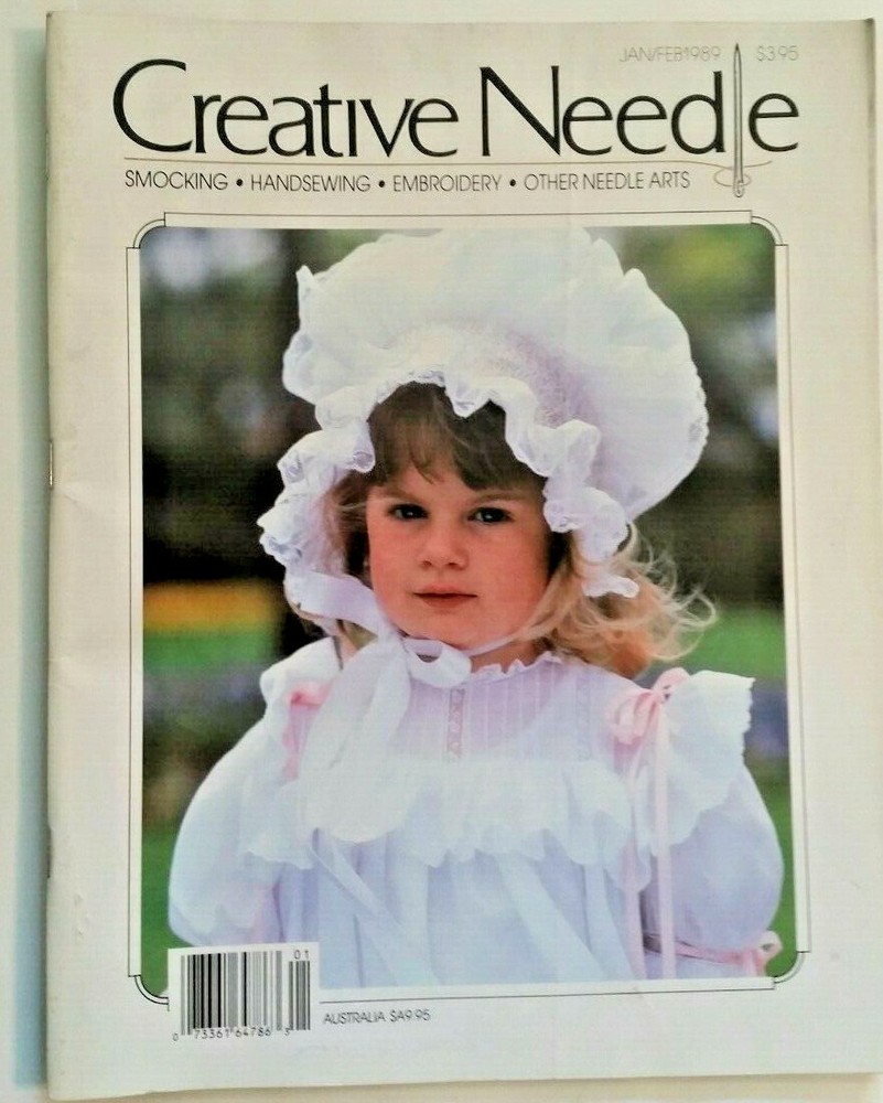 Creative Needle mags, 1986-1996, $3 each, choose your issues, smocking +++