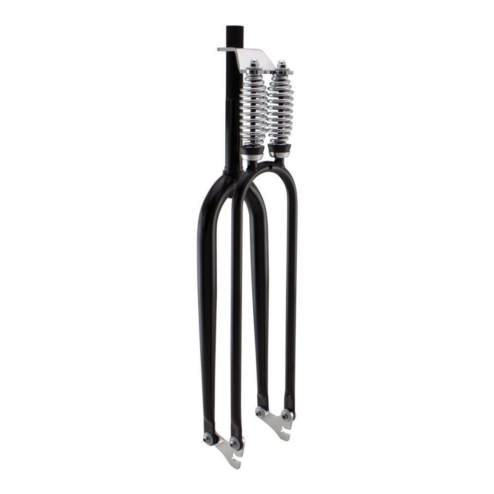 DuaI Spring 26" 1" Threaded BIack BEACH CRUlSER BlCYCLE BlKE FORK