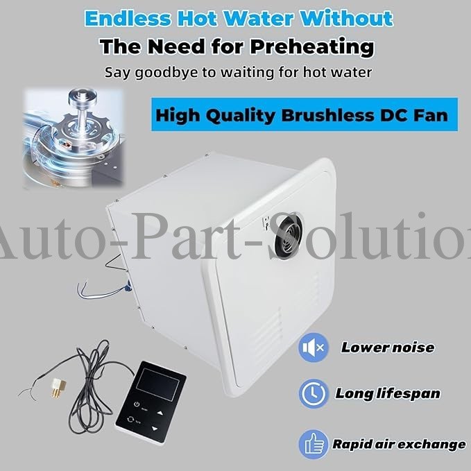 RV Tankless Water Heater Propane Gas 3.9GPM 55000BTU with Controller