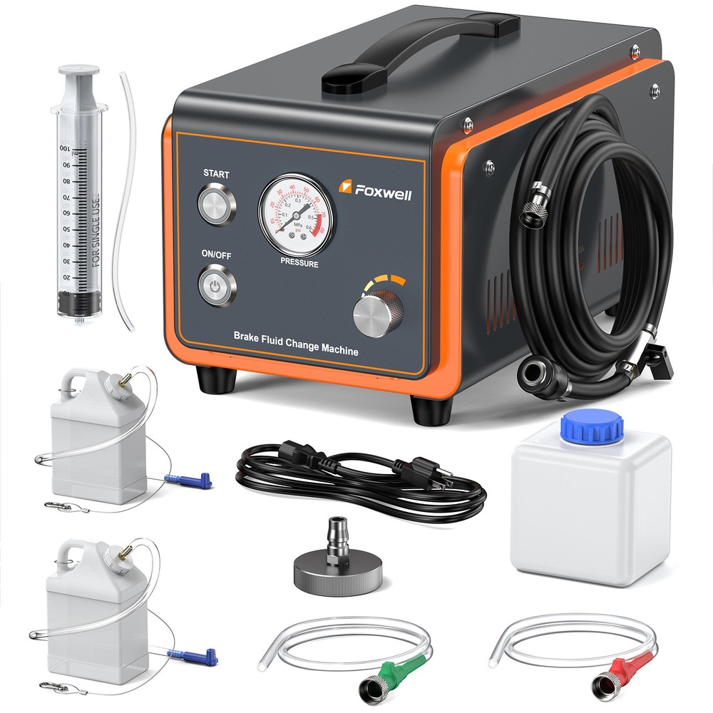 Foxwell RT100 Electric Brake Bleeder Machine Efficient Brake Fluid Exchange Tool
