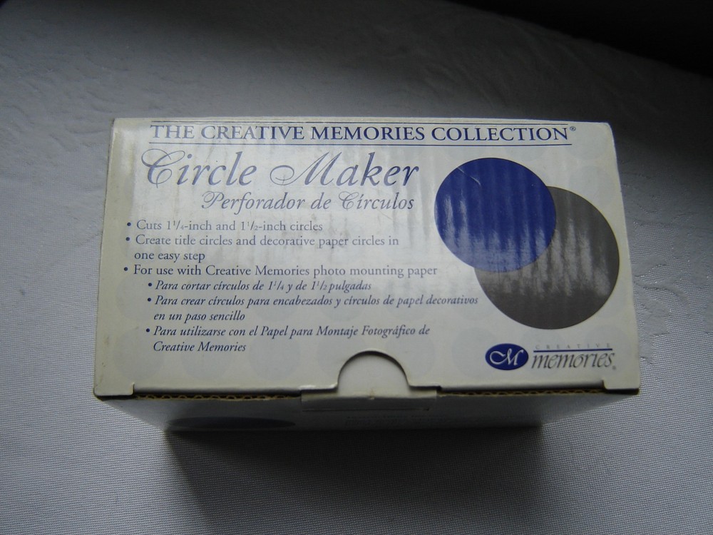 Creative Memories Paper Photo Punches Mini Circle Maker + Circle Maker in Boxes
