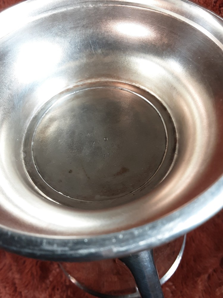 Antique Silver Plated Cocktail Pitcher Engraved