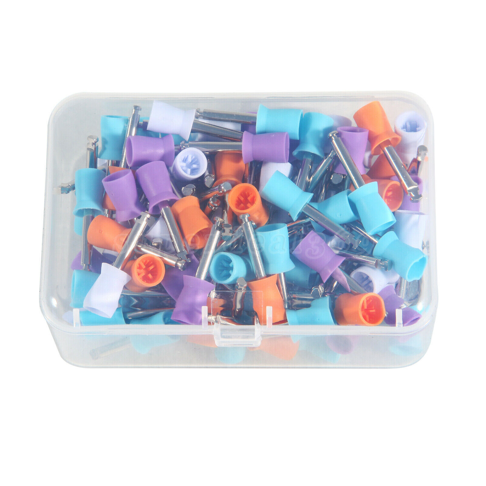 100PCS Mixed Dental Prophy Tooth Polishing Cups Latch Type Rubber Disposable