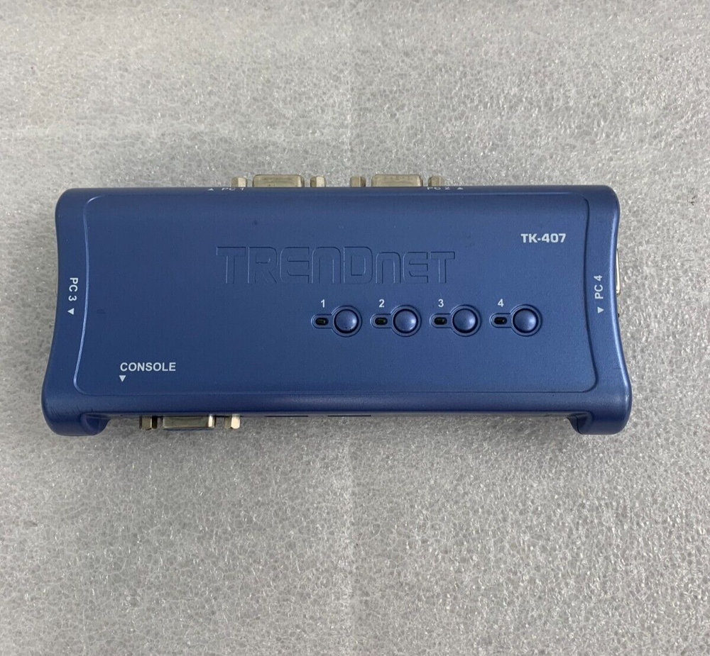 TRENDnet TK-407 4-Port USB KVM Switch UNIT ONLY FREE SHIPPING