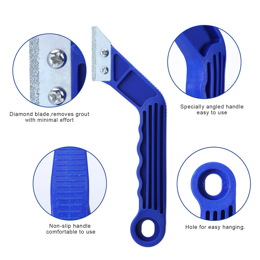 11 Pcs Grout Float Sets Include 9.5 X 4 Inch Molded Rubber Grout Float, 6 Sponge
