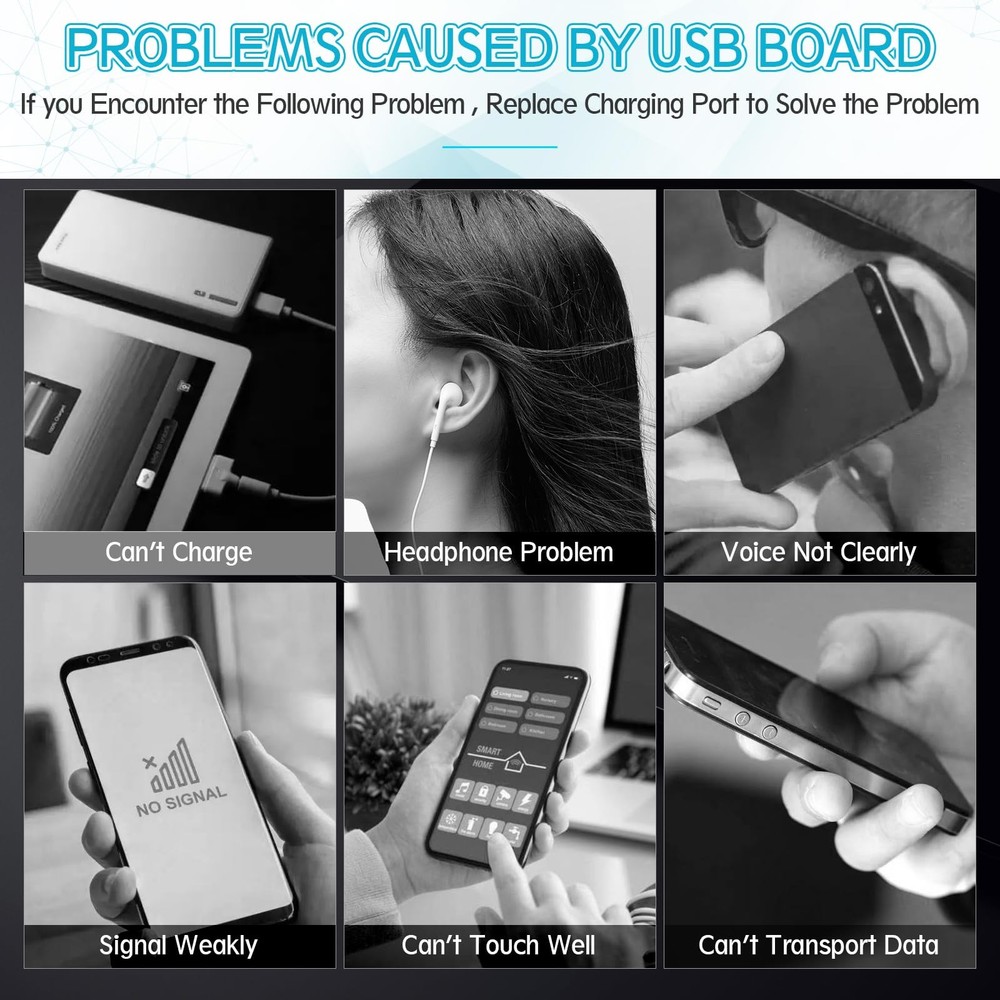 Dock Connector for Samsung Galaxy Tab A9 Plus Charging Port Flex Cable Replac...