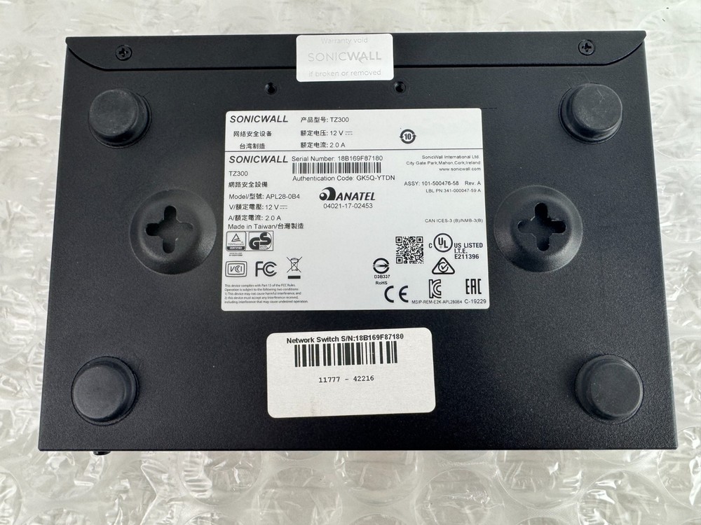SonicWALL TZ300 Firewall Appliance APL28-0B4