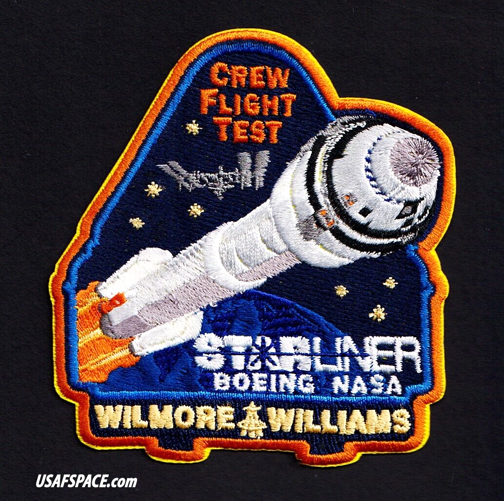 Authentic-BOEING STARLINER CREW FLIGHT TEST-NASA-A-B Emblem SPACE Mission PATCH