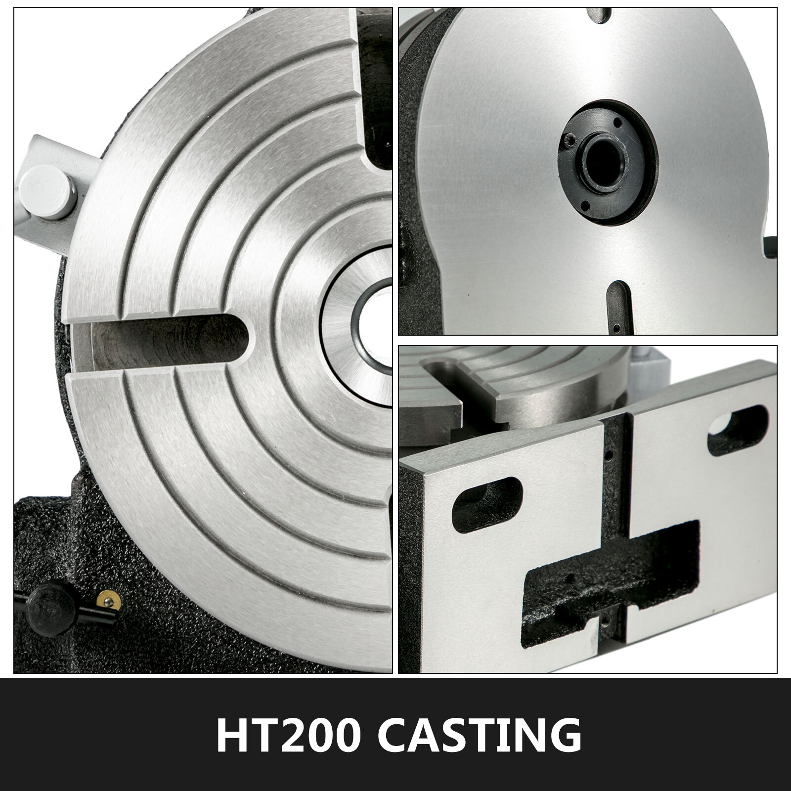 VEVOR 8" Precision Horizontal and Vertical Rotary Table HT200 Casting