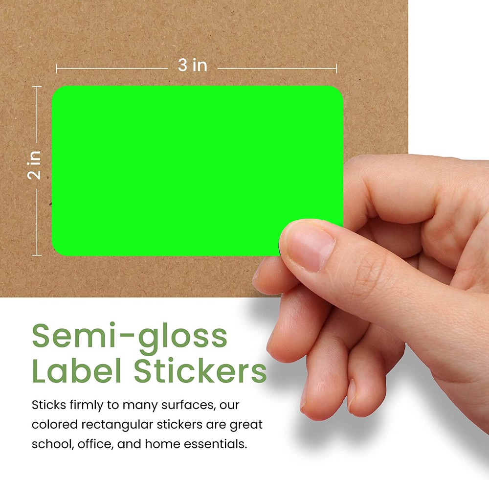Moving 3x2 Inch Adhesive Sticker Color Coding 7.5 cm x 5 cm Rectangular Labels