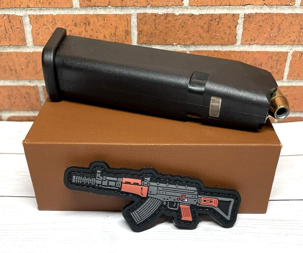 AK47 PVC Gun Patch - Tactical Assault Rifle Morale Patch - Hook and Loop