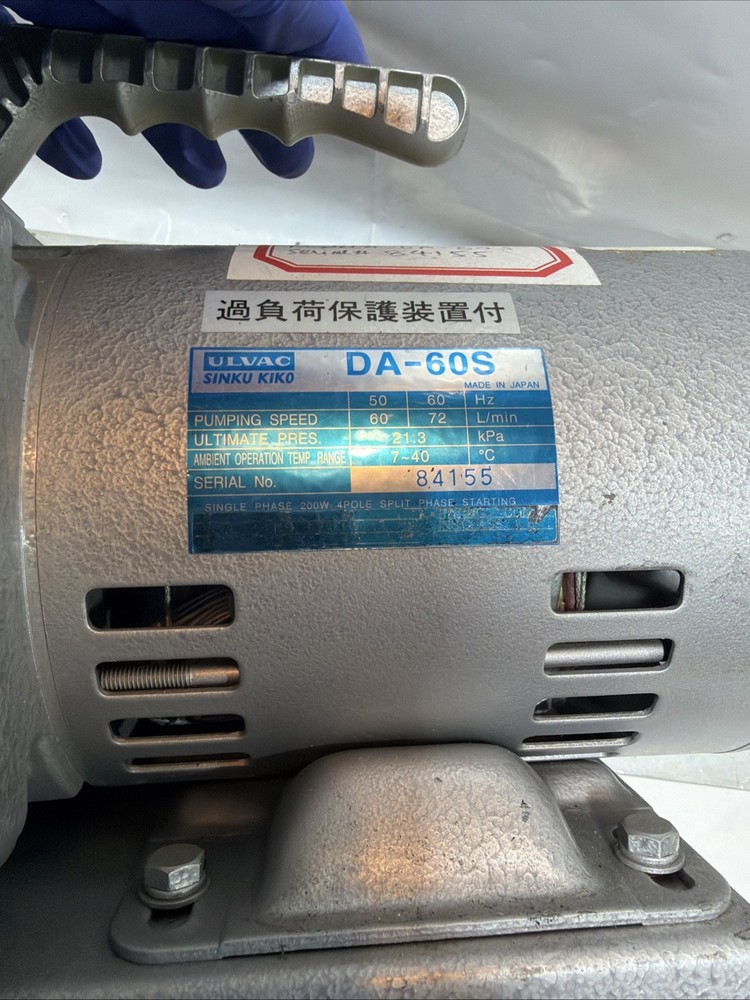 ULVAC DA-60S Vacuum Pump 1PH 115V