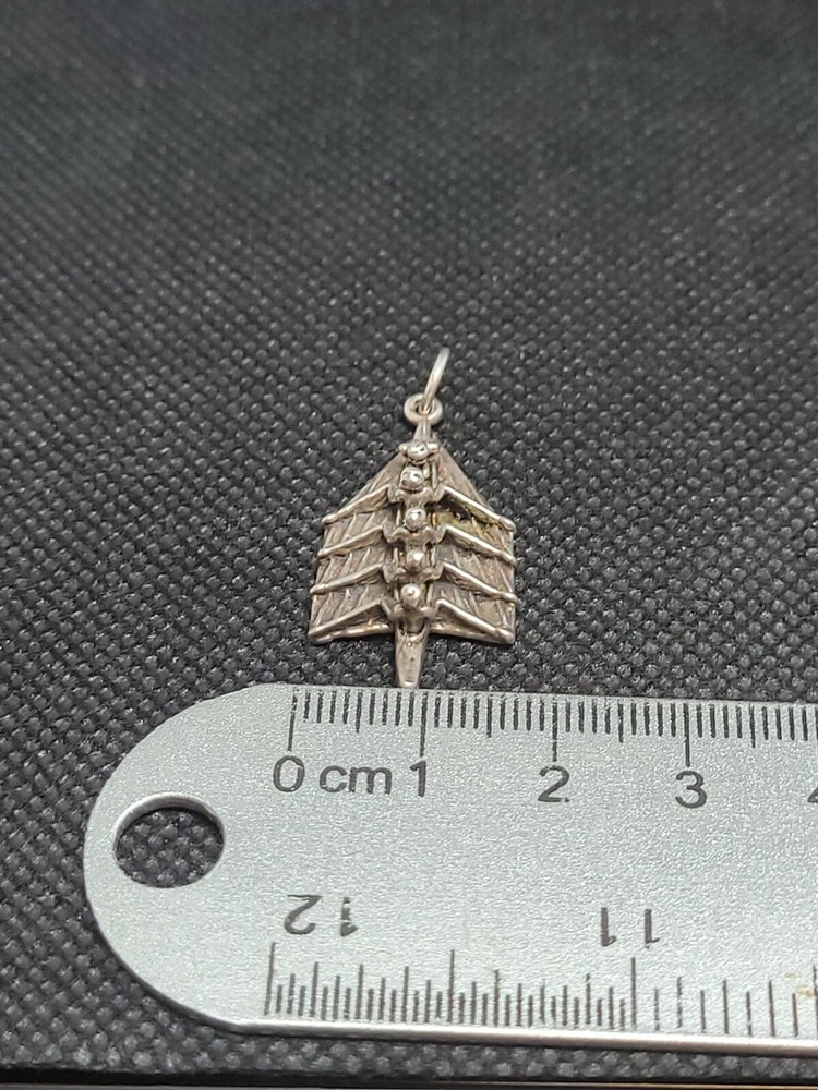 Sterling Silver Rowing Team Charm