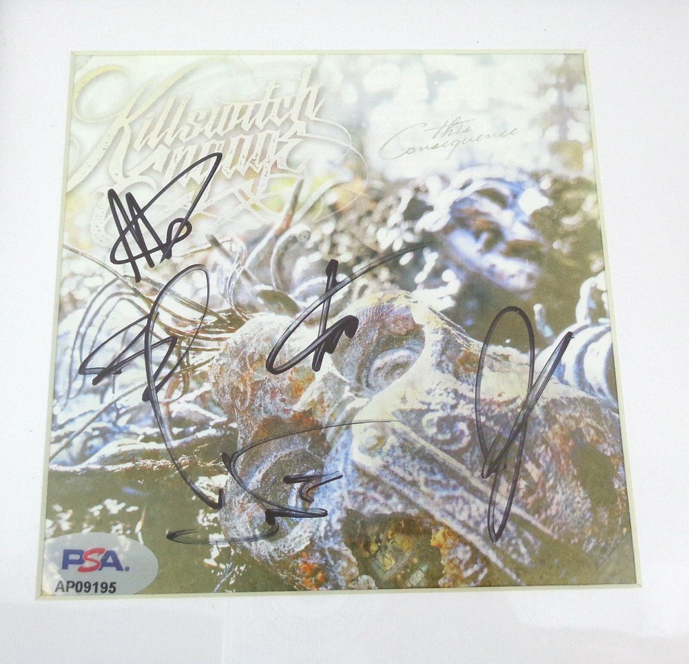 Killswitch Engage Band Signed Autograph This Consequence CD Framed PSA/DNA COA