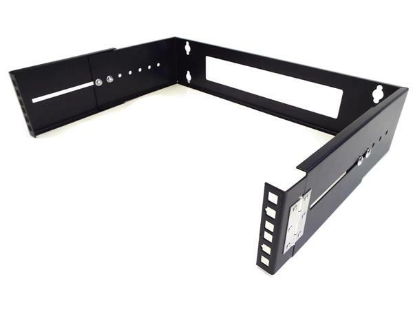 CNAweb 2U 19-Inch Hinged Extendable Network Wall Mount Equipment Rack Bracket