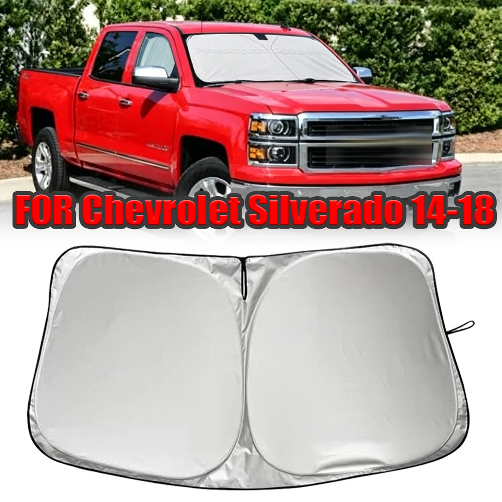 Foldable Car Windshield Front Window Sun Shade Cover For Silverado 1500 2014