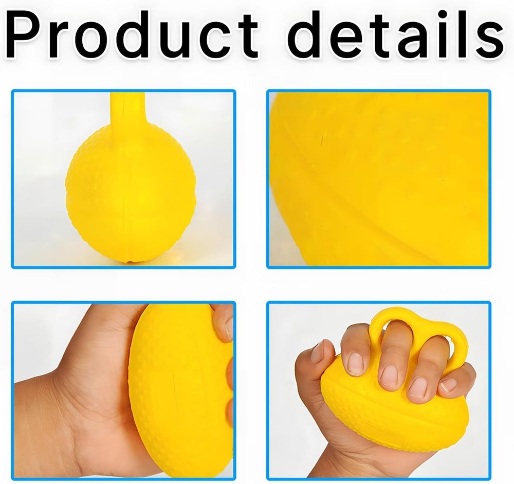 Hand Grip Strength Trainer,Finger Exerciser Balls for Yellow