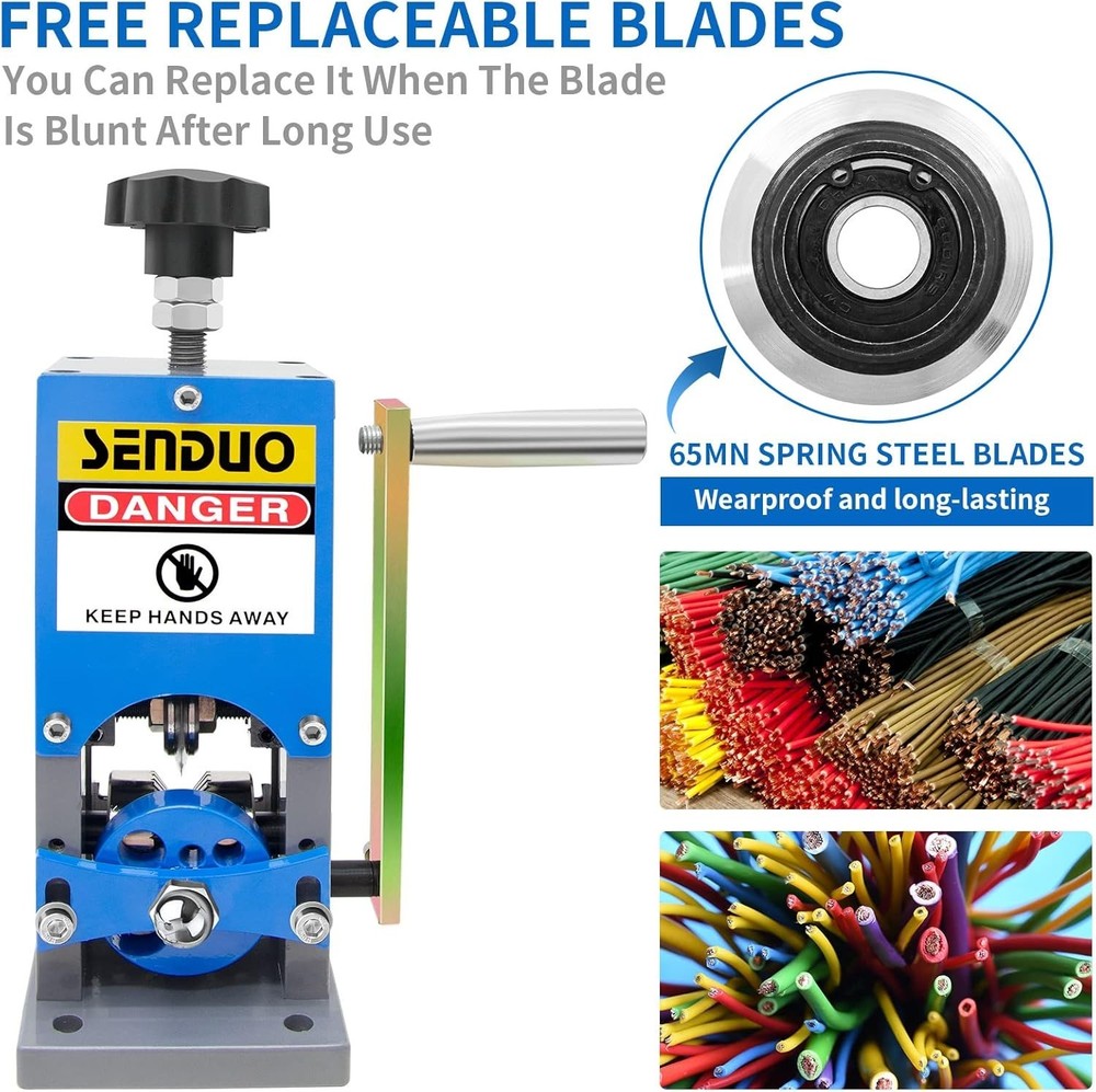 Upgraded Manual Wire Stripper Machine 0.06-1.57in,Cable Stripper Machine for ...