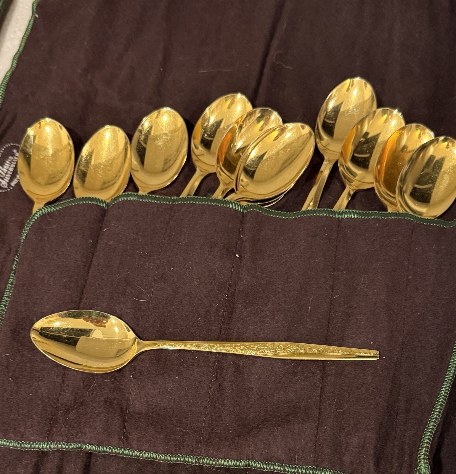 Japan gold electroplated Silverware 80 Pieces Vintage