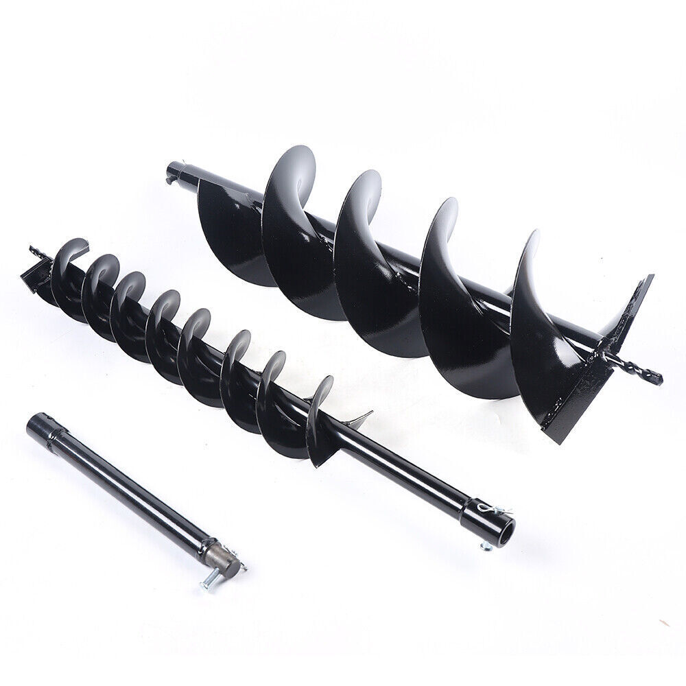 52CC Gas Powered Earth Auger Post Hole Digger with 4" & 8" Drill Bits