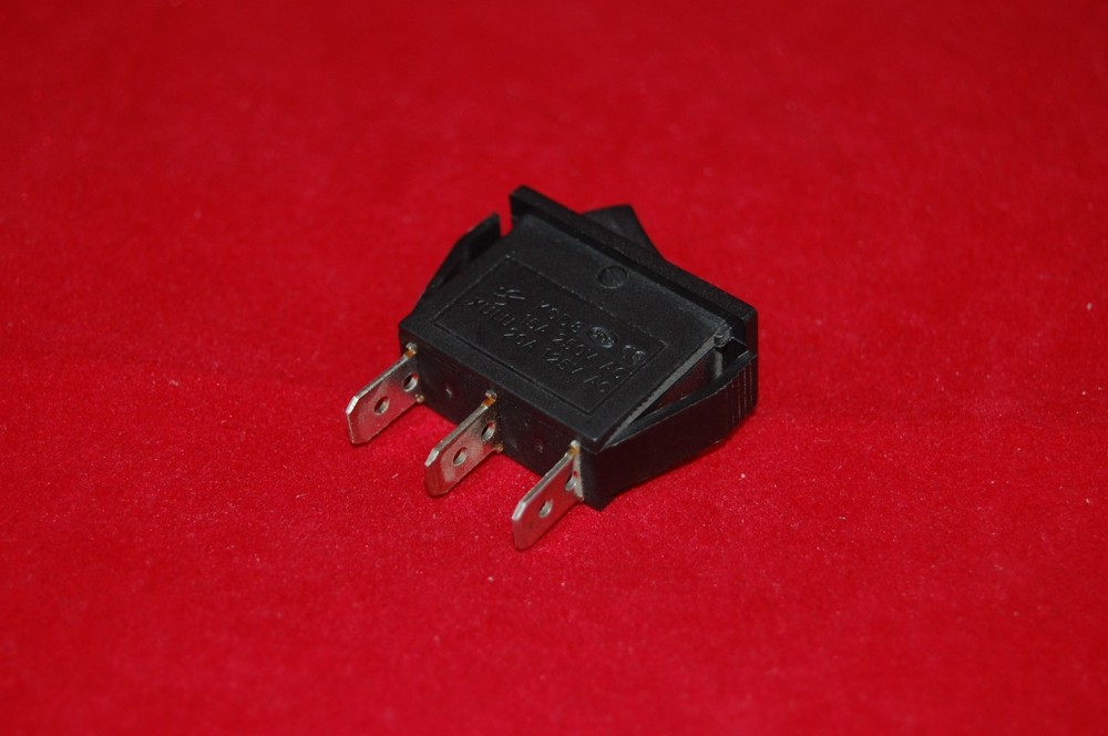 5Pcs Black Rectangle 3 Position Boat Rocker Switch 3 Pin