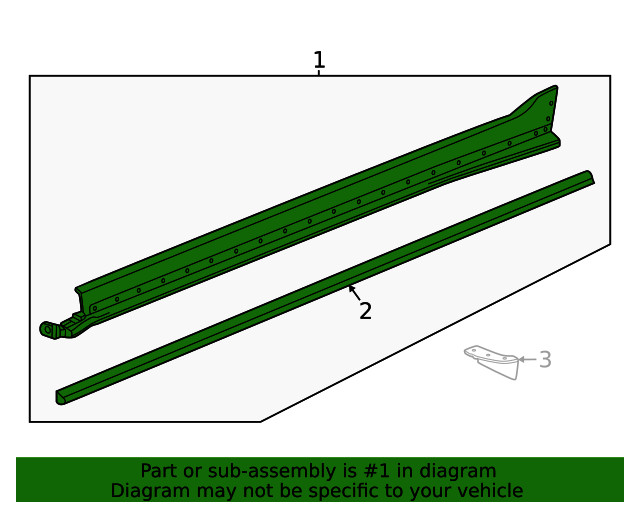 Genuine GM Rocker Molding 26569743