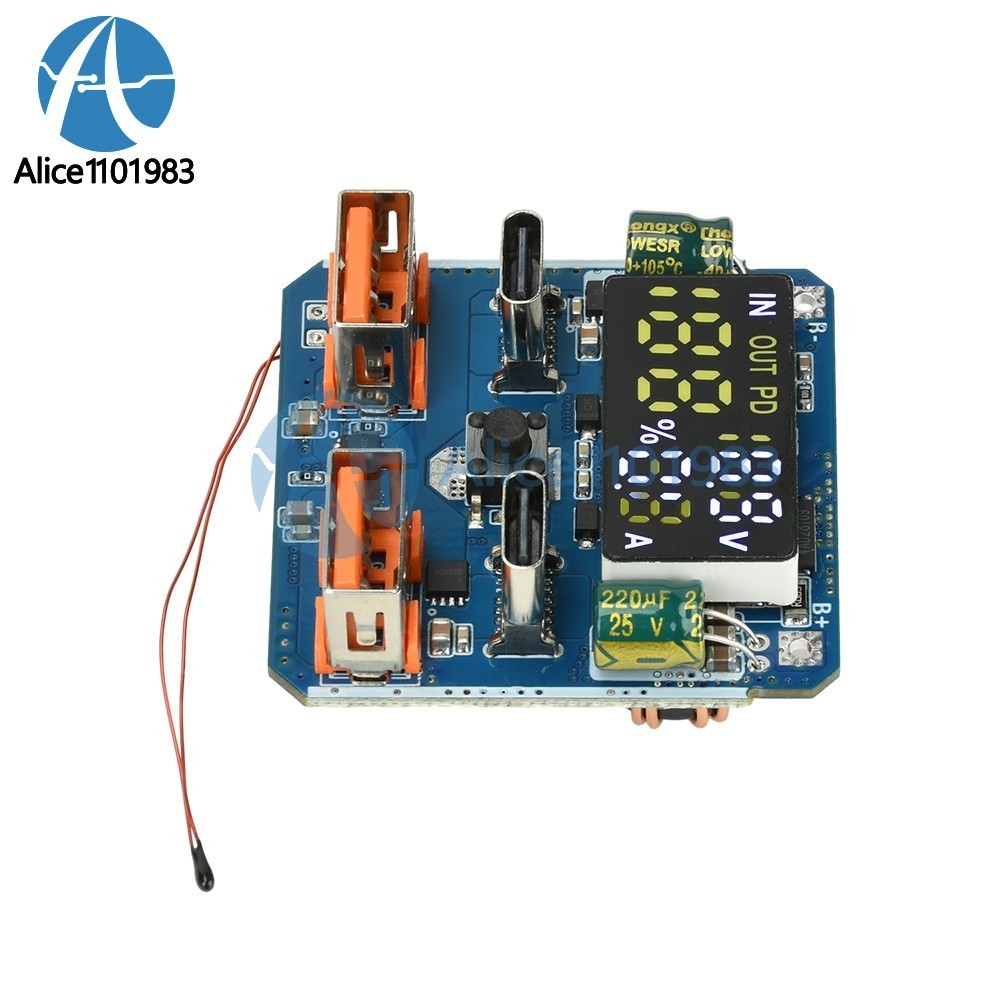 4S PD 100W Bidirectional Fast Charging Module Buck-Boost 20V 5A with Display