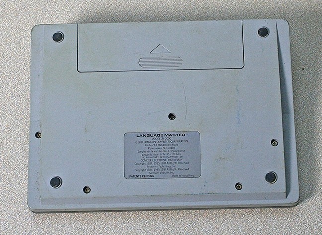 Franklin Computer Language Master Electronic Dictionary Thesaurus LM-2000