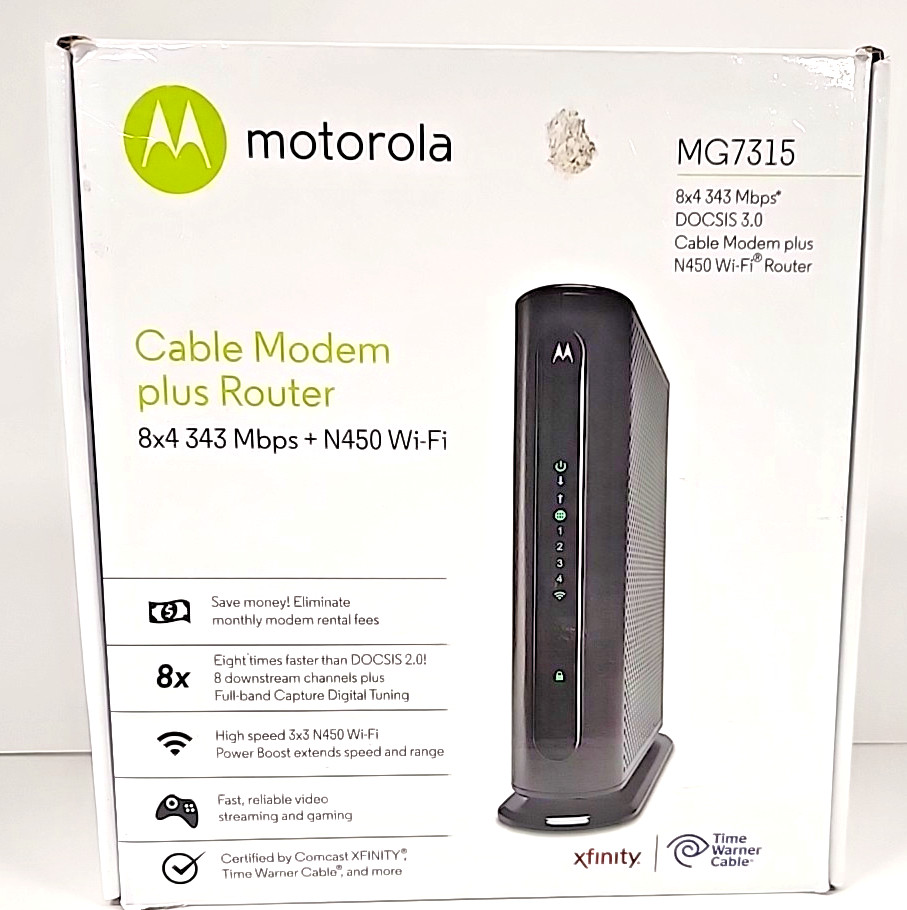Motorola Cable Modem plus N450 Router