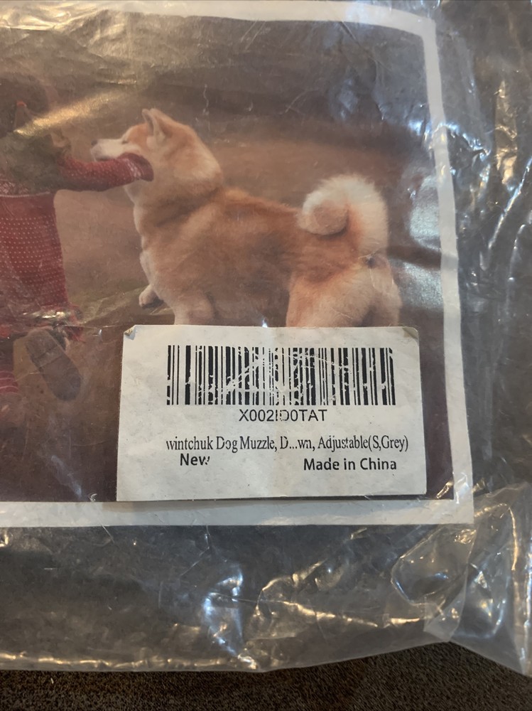 Dog Muzzle Wintchuk Small Grey Adjustable